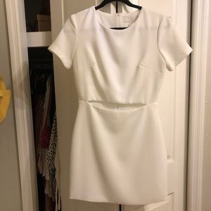 Karlie White Fitted Cutout Dress